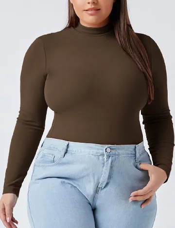 Bluza SHEIN CURVE, maro