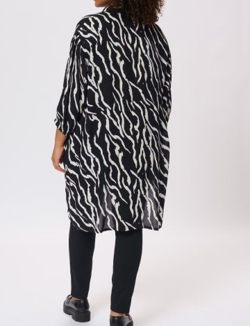 Camasa Kaffe Curve, negru