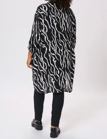 Camasa Kaffe Curve, negru