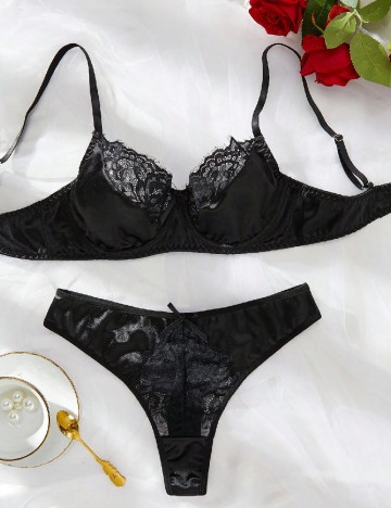 Set lenjerie SHEIN, negru