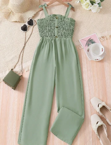 Salopeta Shein Kids, verde