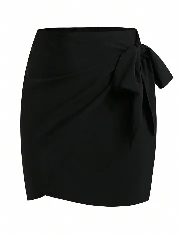 Fusta SHEIN CURVE, negru