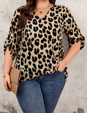 Bluza SHEIN CURVE, animal print