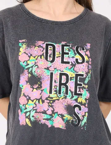 Tricou Desires, gri