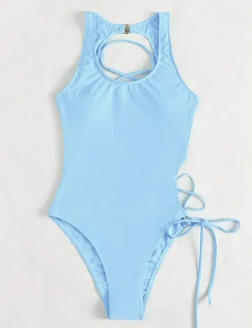 Costum de baie SHEIN, bleu