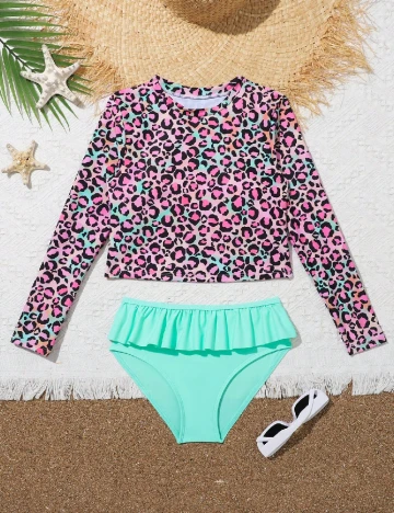 Costum de baie Shein Kids, mix culori