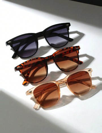 Set ochelari de soare 3 bucati SHEIN, mix culori