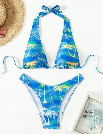 Costum de baie SHEIN, albastru