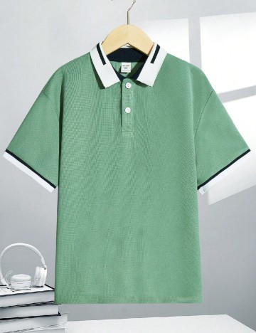 Tricou Shein Kids, verde