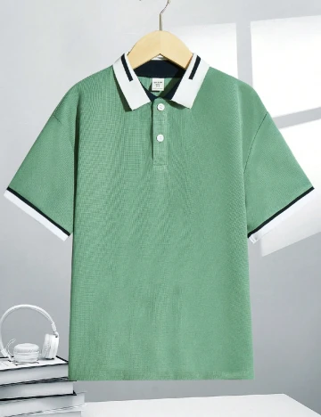 Tricou Shein Kids, verde