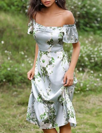 Rochie medie Anewsta, floral