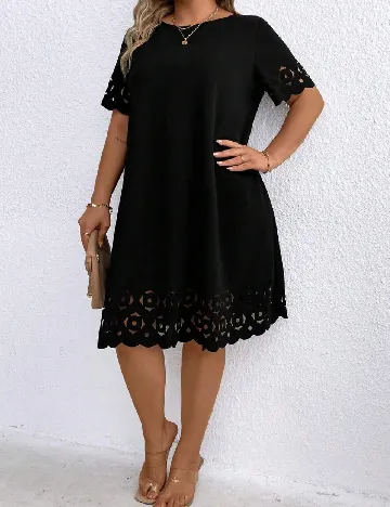 Rochie medie SHEIN CURVE, negru