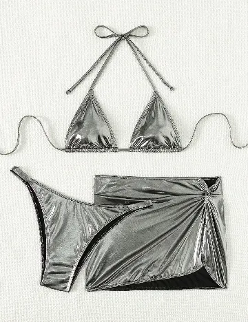 Costum de baie SHEIN, argintiu