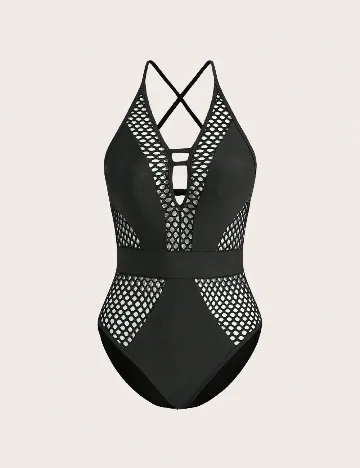 Costum de baie SHEIN, negru