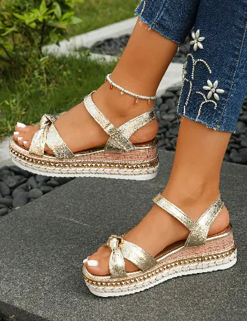 Sandale SHEIN, auriu
