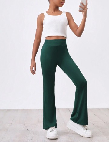 Pantaloni Shein Kids, verde