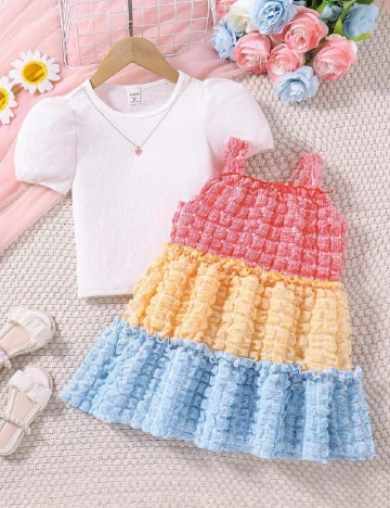 Compleu Shein Kids, mix culori