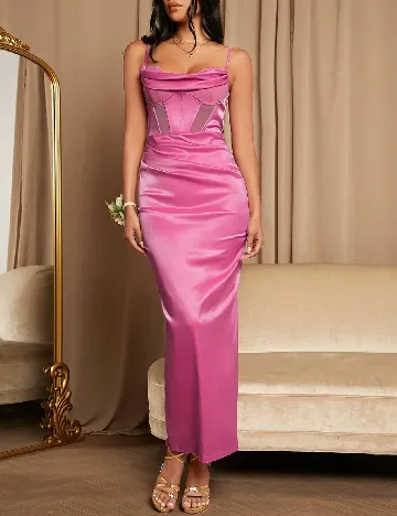 Rochie lunga SHEIN, roz