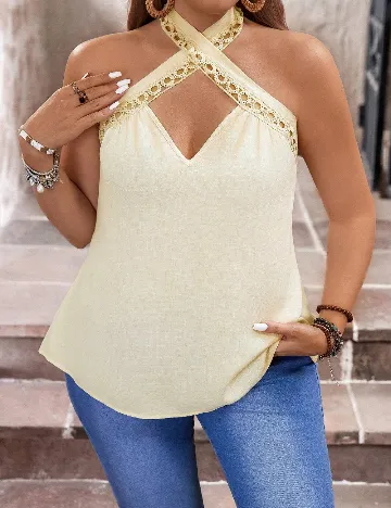 Bluza SHEIN CURVE, galben