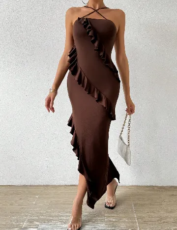 Rochie lunga SHEIN, maro