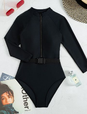 Costum de baie SHEIN, negru