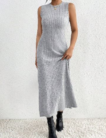 Rochie lunga SHEIN, gri