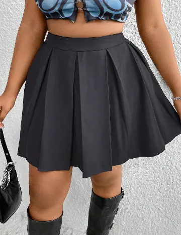 Fusta SHEIN CURVE, gri