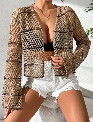 Cardigan SHEIN, maro