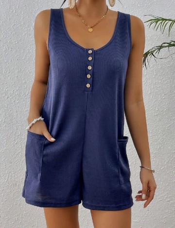 Salopeta SHEIN, bleumarin