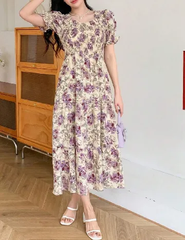 Rochie medie Dazy, floral print