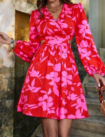 Rochie scurta SHEIN, rosu