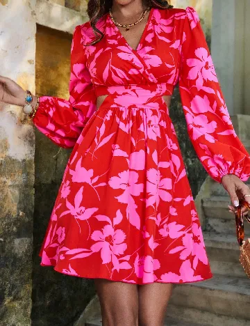 Rochie scurta SHEIN, rosu