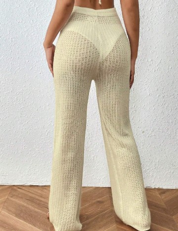 Pantaloni de plaja SHEIN, galben