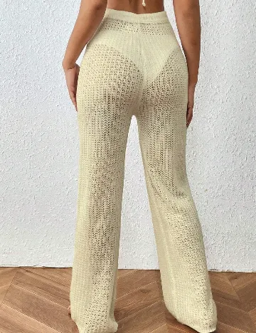 Pantaloni de plaja SHEIN, galben