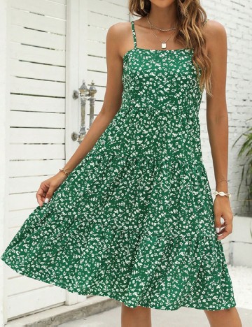 Rochie medie Berydress, verde