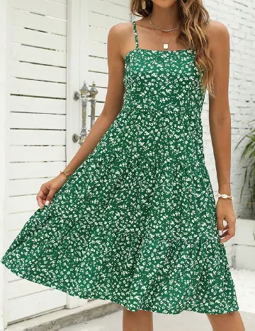 Rochie medie Berydress, verde