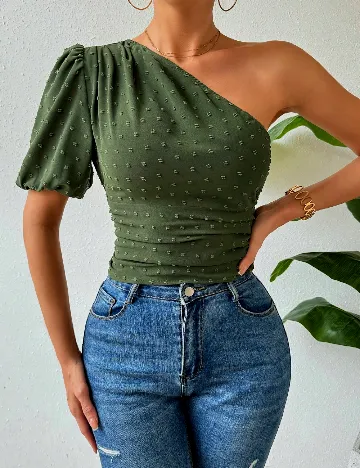 Top SHEIN, verde