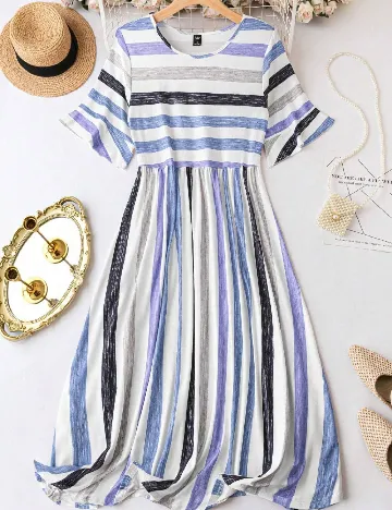 Rochie medie SHEIN CURVE, mix culori