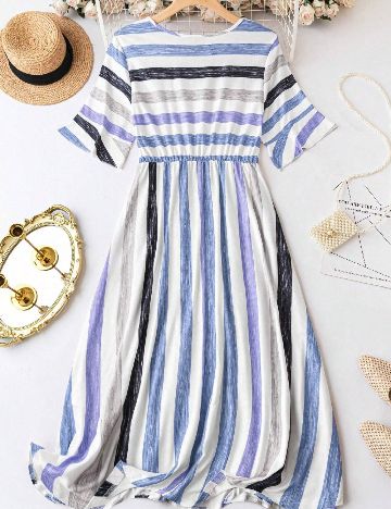 Rochie medie SHEIN CURVE, mix culori