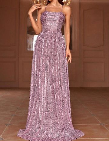 Rochie lunga Faeriesty, roz