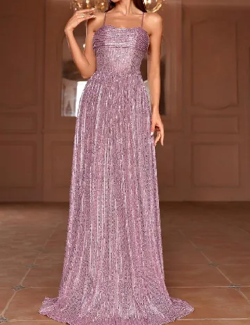 Rochie lunga Faeriesty, roz