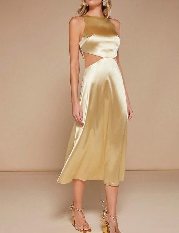 Rochie medie SHEIN, auriu