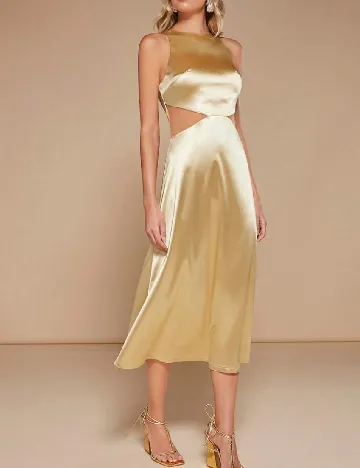 Rochie medie SHEIN, auriu