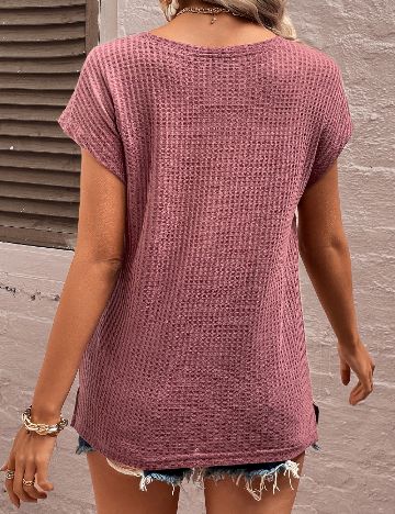 Bluza SHEIN, roz pudra inchis