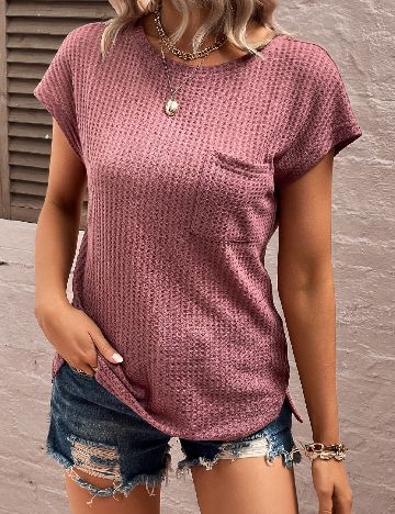 Bluza SHEIN, roz pudra inchis