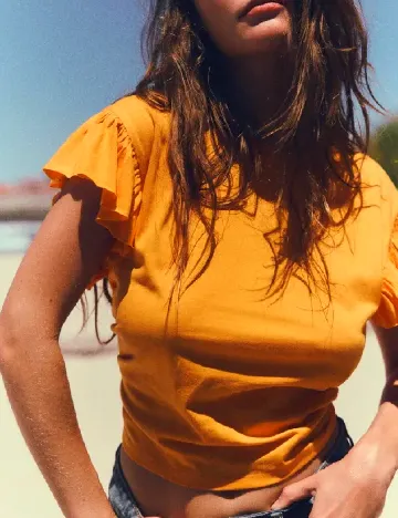 Tricou Zara, portocaliu