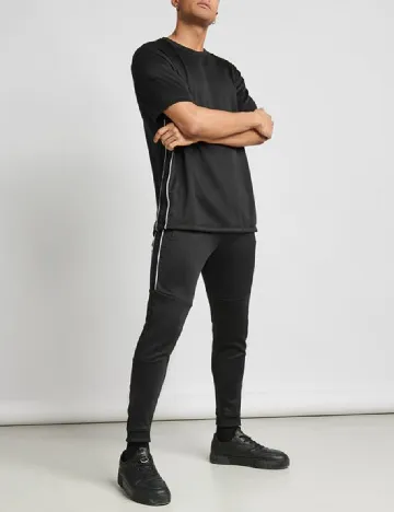 Tricou Oversize Bershka, negru