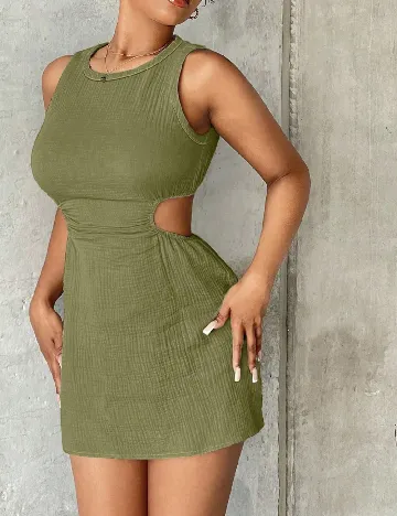 Rochie scurta SHEIN, verde