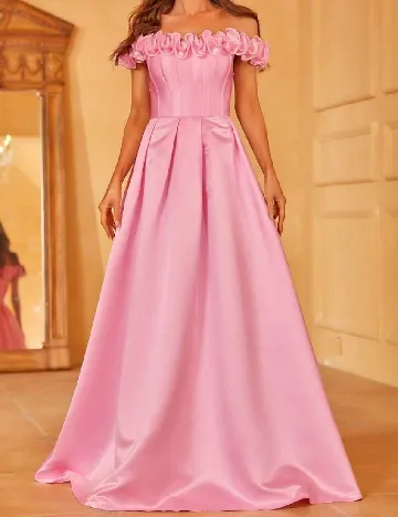 Rochie lunga Faeriesty, roz