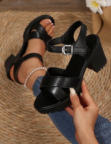 Sandale SHEIN, negru